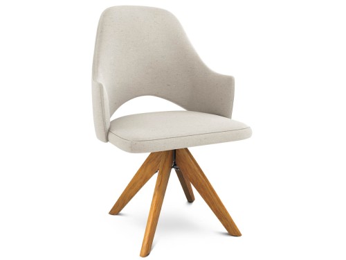 Silla de Comedor Madera Siena Tapizado Lino Espácity