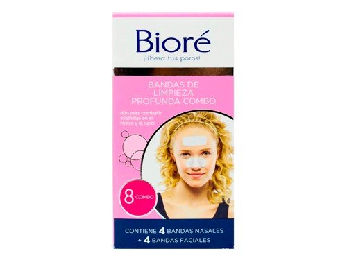 Biore Bandas De Limpieza Profunda Combo Nasales Facial 8u