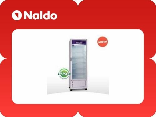 Exhibidora Vertical Inelro MT17NG 470L R290 Blanca