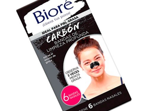 Bioré Bandas De Limpieza Profunda Nasales Carbón 6u