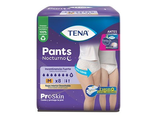 Ropa Interior Tena Pants Nocturno M x8