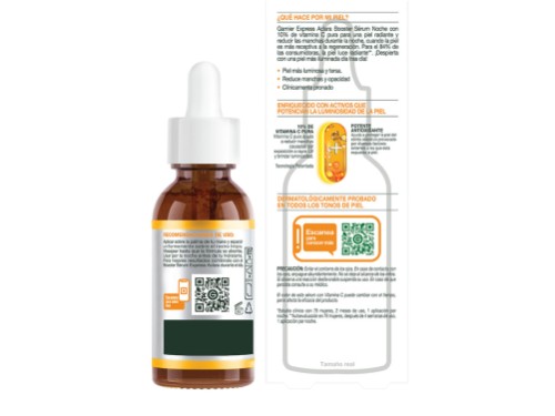 Garnier Serum Noche Antimanchas con 10% con Vitamina C Pura 30ml