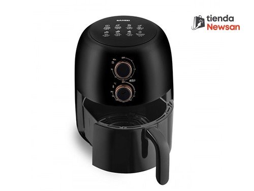 Freidora De Aire Manual Sansei 3.5L 1350W Negra