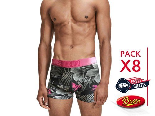 Pack X8 Bóxer Bross Estampado