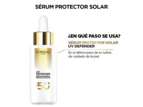 Loreal Paris Protector Solar Uv Defender Sérum Invisible Fps 50+ 30ml