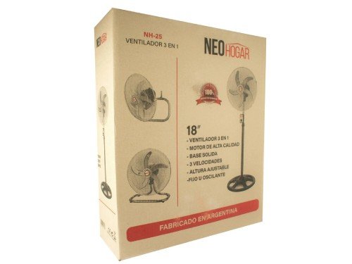 Ventilador Neo Hogar Aluminio 18 Pulgadas 3 en 1