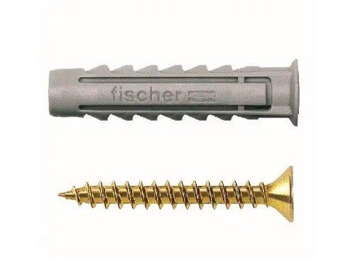 Tacos y Tornillos 5X45Mm 60 Unidades Fischer