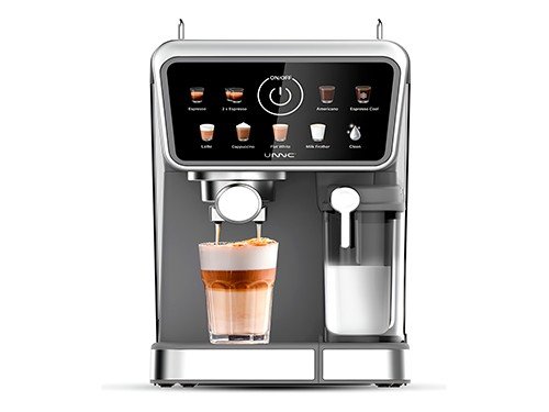 Cafetera	Espresso Digital Táctil con Deposito de Leche	Unnic