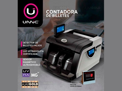 Contadora de Billetes y Detector de Falsos Unnic