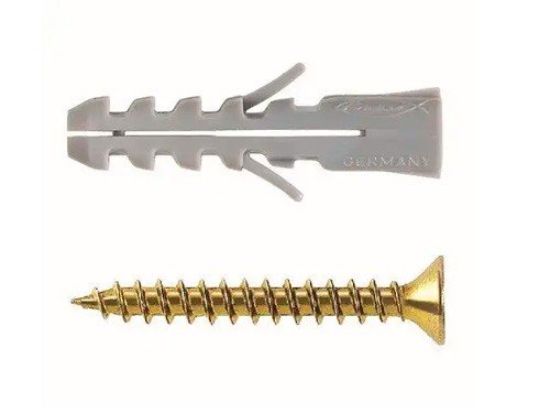 Tacos y Tornillos 5x45Mm 25 Unidades Fischer