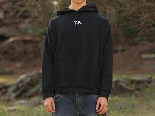 Buzo Negro Estampado