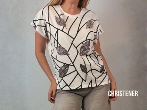 Remera de algodón estampada amplia | 30% off | CHRISTENER