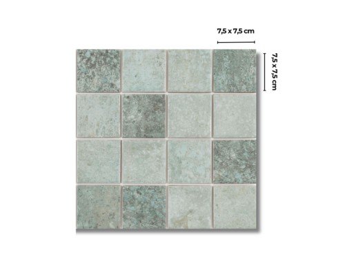 Revestimiento para Pileta Eliane Java Lago 7,5x7,5 Azul