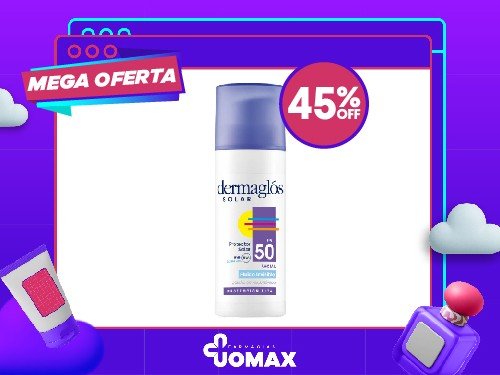 Protector Solar Dermaglós Facial FPS 50 Emulsión Fluida 50g