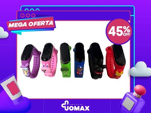 MOBILE ACC RELOJ LED MARVEL