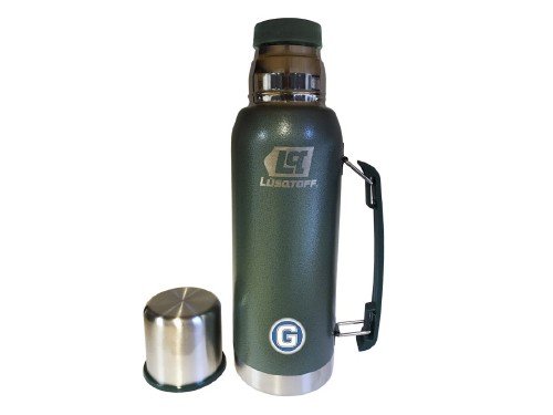 Termo Lüsqtoff 1 Lt con Tapón Cebador Manija Verde Militar TL1-9