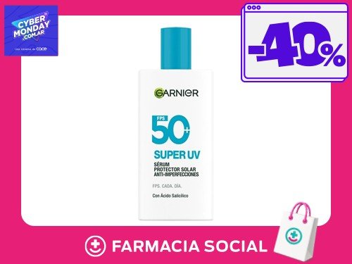 Garnier Sérum Solar Anti Imperfecciones Super Uv Fps50 40 Ml