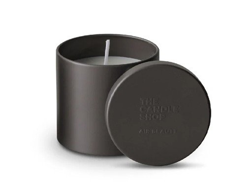 THE CANDLE SHOP - VELA AROMATICA TIN BLACK VETIVER