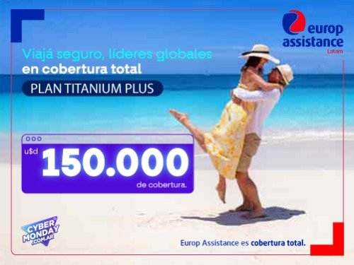 Asistencia al viajero multiviajes anual 150.000 USD de cobertura