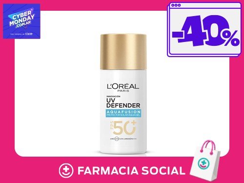 L´Oreal Paris Protector Solar Uv Defender Aquafusion Fps50+ X 50ml