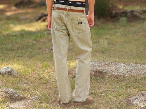 Jean regular matizado celeste