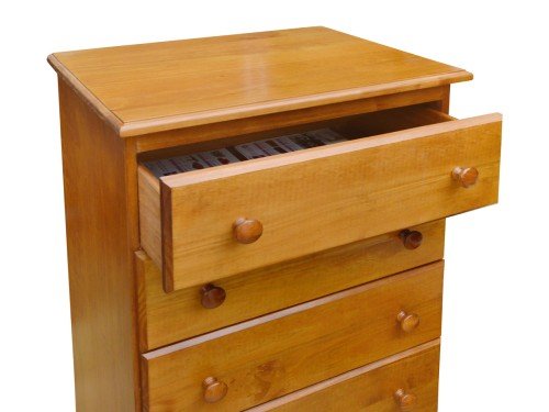 Chiffonier para dormitorio con 5 Cajones Madera Espácity