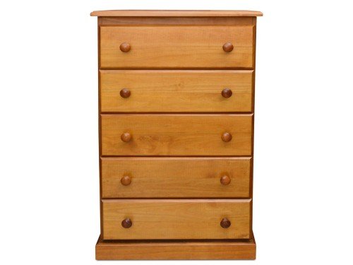 Chiffonier para dormitorio con 5 Cajones Madera Espácity