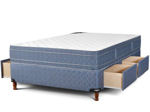Conjunto Sommier Resportes con cajones Intense 140 x 190 x 26