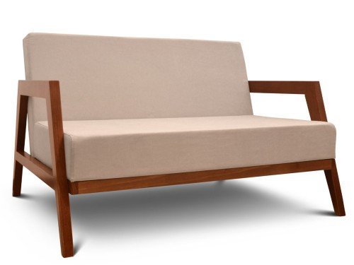 Sillón 2 Cuerpos Oslo Madera Tapizado Sunny Espácity