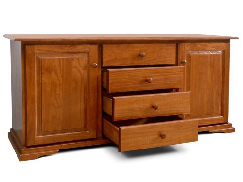 Vajillero con puertas de madera y cajones Espácity