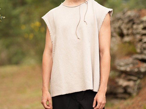 Sudadera de rústico color beige acid