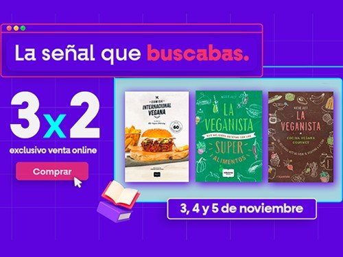 PACK 3x2 COMIDA INT. VEGANA / VEGANISTA SUPERALIMENTOS / LA VEGANISTA