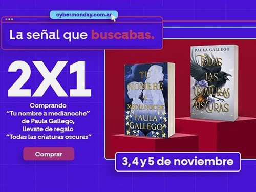 PACK 2x1 PAULA GALLEGO - TU NOMBRE A MEDIANOCHE / TODAS LAS CRIATURAS