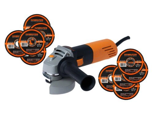 Amoladora Lusqtoff 850w 115mm AML850-8 Con Discos