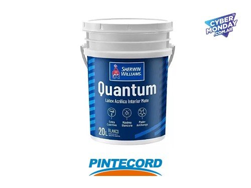 Látex Interior Acrilico 20 lts Blanco Quantum Sherwin Williams