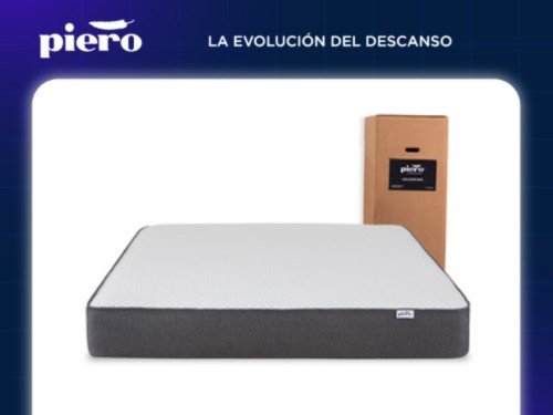 Colchón En Caja Piero ColchónBox 190x140 2 plazas + Almohadas