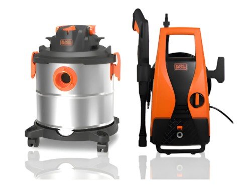 Combo Black + Decker Hidrolavadora 105bar Y Aspiradora 20lts
