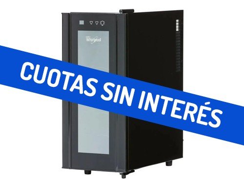 Cava de Vinos Whirlpool para 12 Botellas Negra