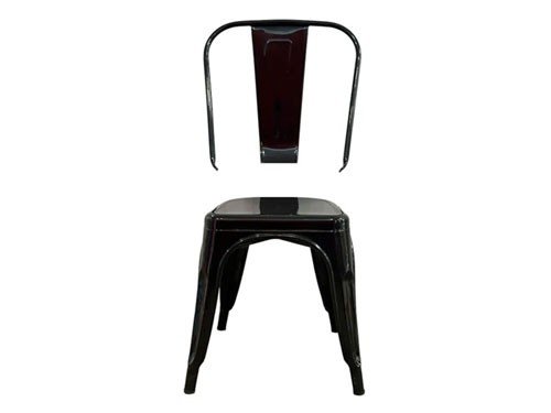 COMBO: 6 Sillas Metálicas Tolix Negro Brilloso DA-C233-NEGBRI