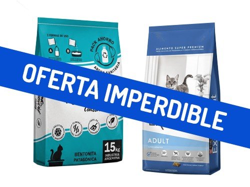 Alimento Excellent Gato Adulto 3Kg + Arena Aglutinante Rubicat 15Kg