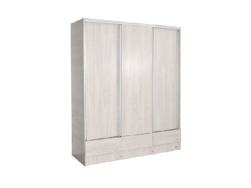 PLACARD PREMIUN 3 PUERTAS 3 CAJONES GRIS