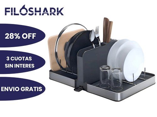 Secaplatos Escurridor Plegable Inoxidable Filoshark