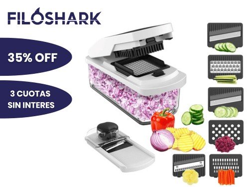 Mandolina Profesional Filoshark Picadora Verdura Rallador