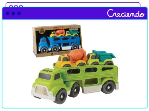 Camion Transportador Mega Baby Trailer Bioplastic