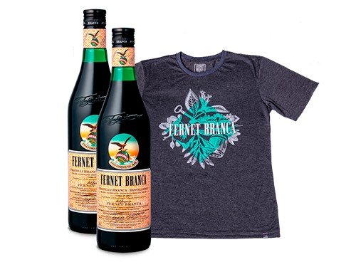 Combo Remera Hombre Receta Fernet Branca