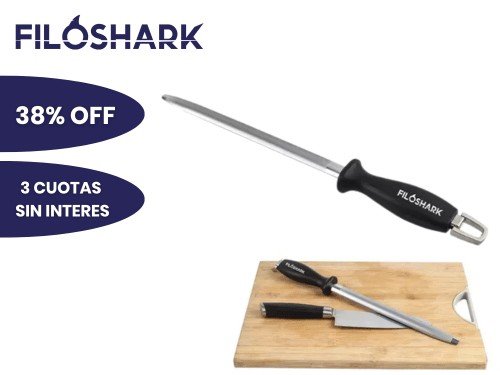 Chaira Diamantada Filoshark Profesional Mango Ergonómico