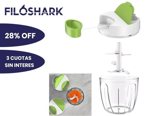Picadora Filoshark Premium Verdura 900ml Mandolina