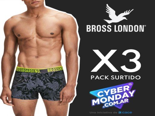 Pack X3 Bóxer Bross Estampado Talles Especiales