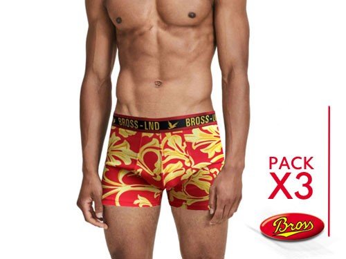 Pack X3 Bóxer Bross Estampado Talles Especiales