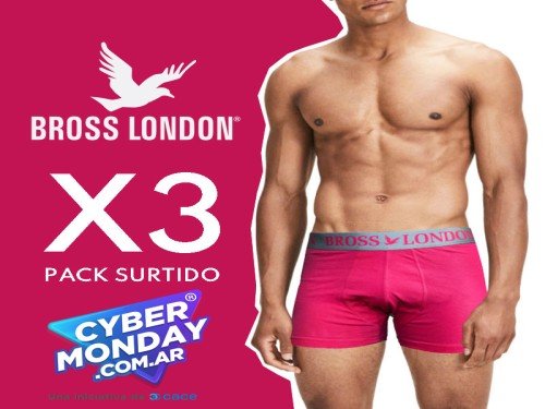 Pack X3 Bóxer Bross Lisos Talles Especiales